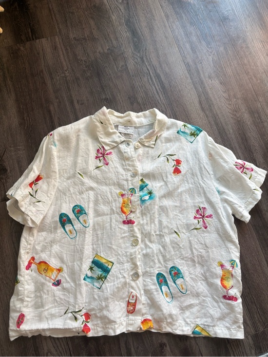 Hot Cotton Tops - Vintage Hot Cotton button up